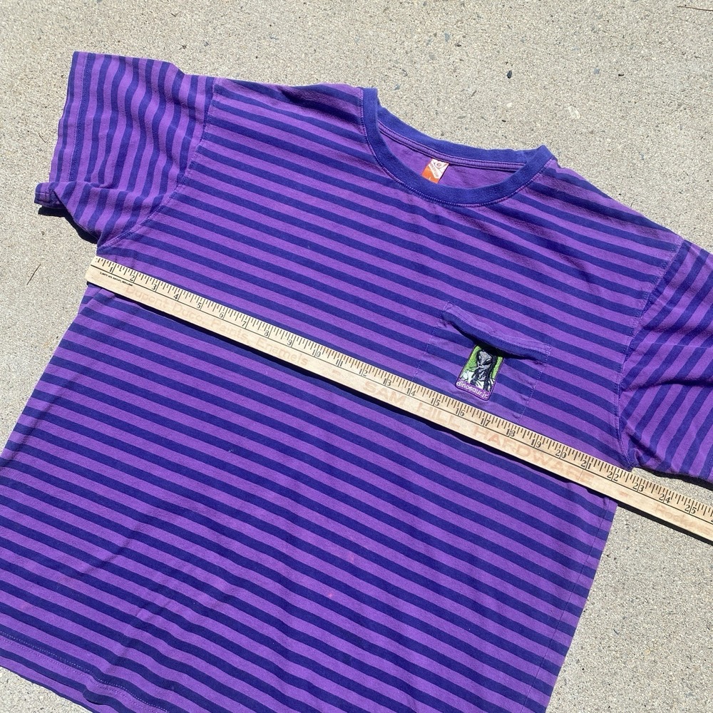 Alien Workshop x Dinosaur Jr Collab Striped T-shirt Large RARE Embroidered Patch - Picture 6 of 7